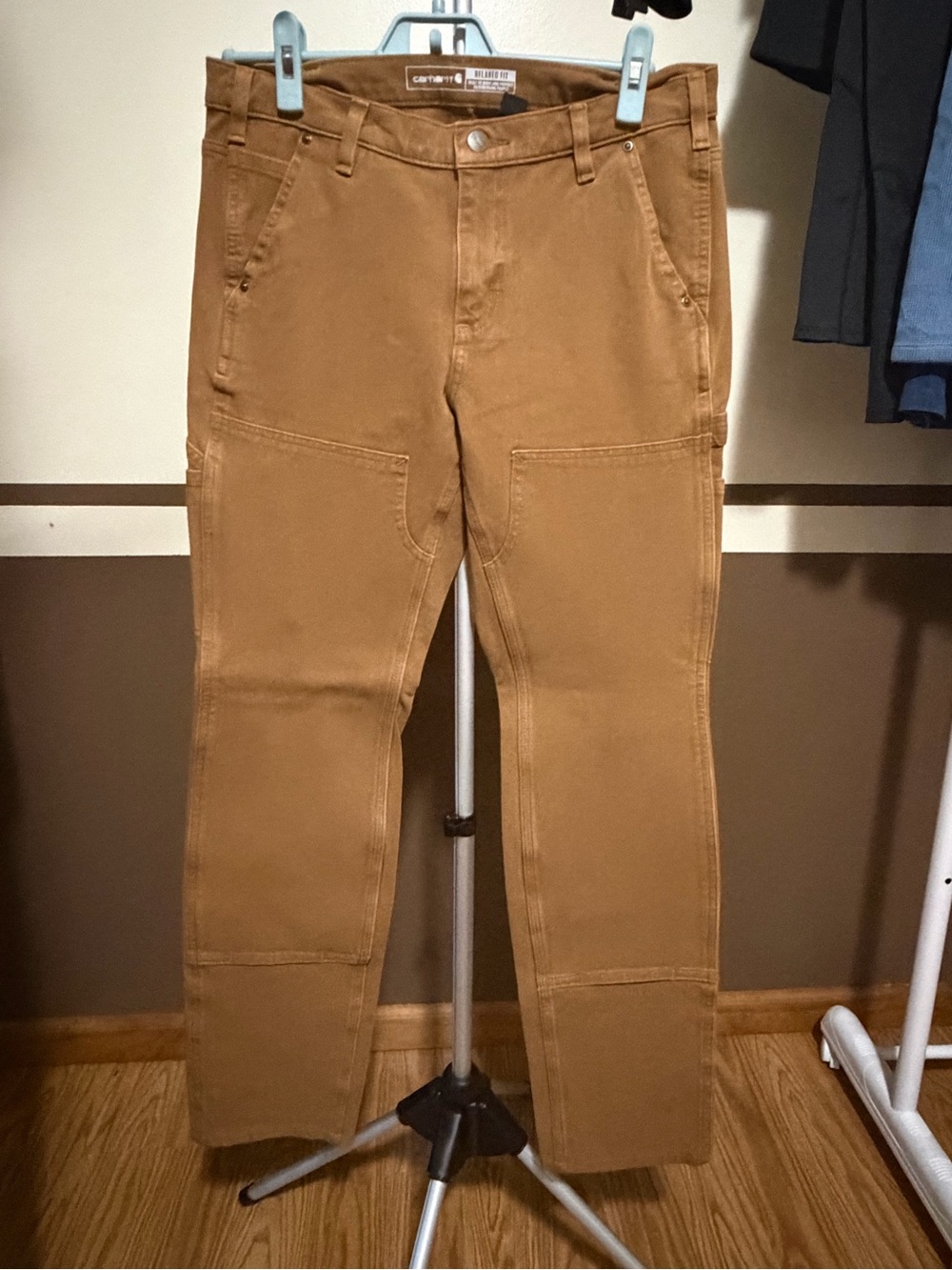 Carhartt Tan Utility Cargo Pants with Reinforced Knees NWT 10 Tall